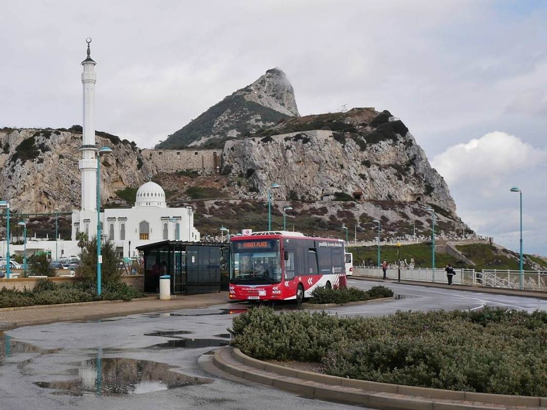 Great Europa point - pohľad na The Rock - Skalu