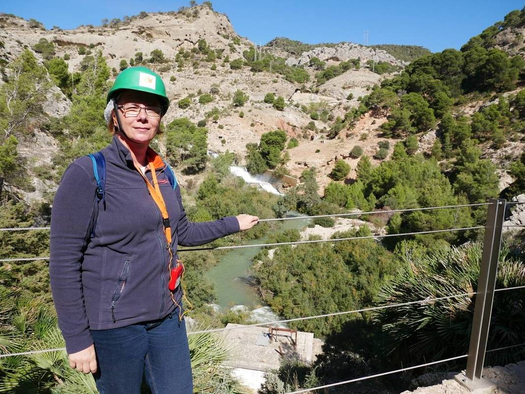 Caminito del Rey - údolie s kaskádami Gaitanejo