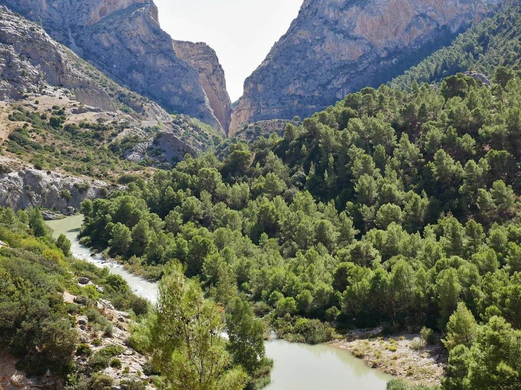 Caminito del Rey - údolie