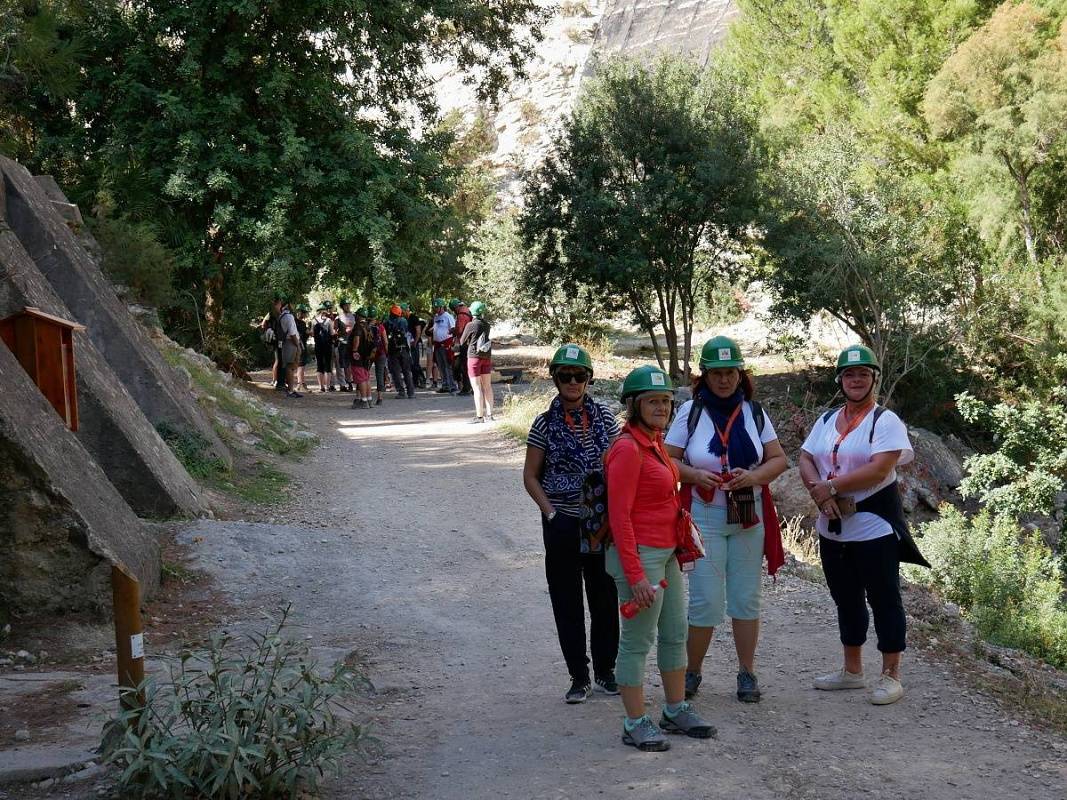 Caminito del Rey - čakáme Helenku :)