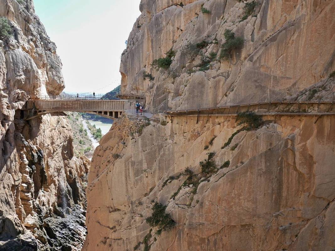 Caminito del Rey - druhá roklina - visutý most
