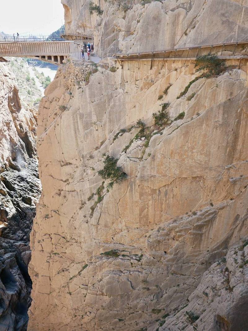 Caminito del Rey - druhá roklina - fakt je to vysoko