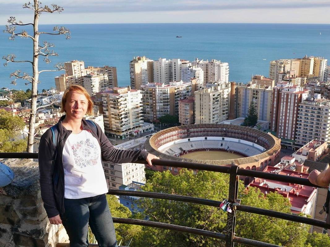 Malaga - výhľad Gibralfaro - býčia aréna