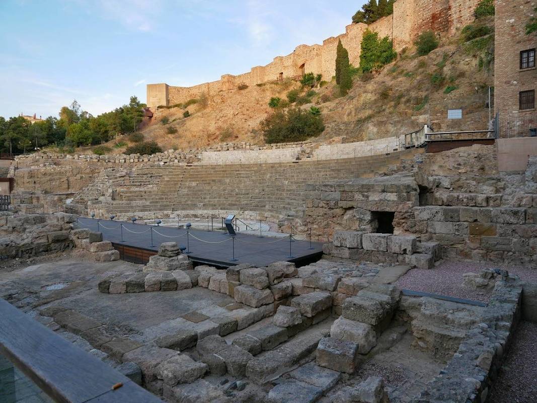 Malaga - rímske divadlo pod Alcazabou