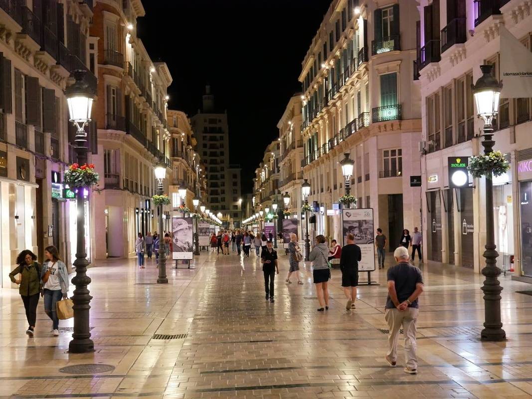 Malaga - nákupná ulica Larios