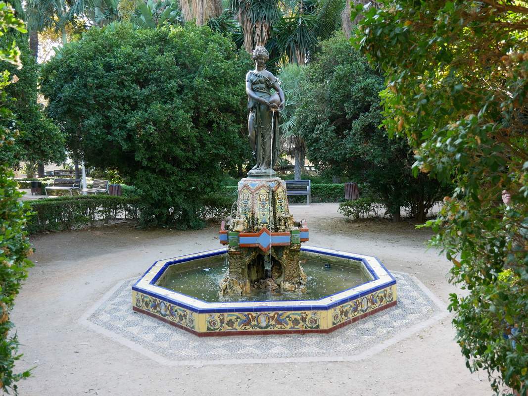 Mestský park v Malage
