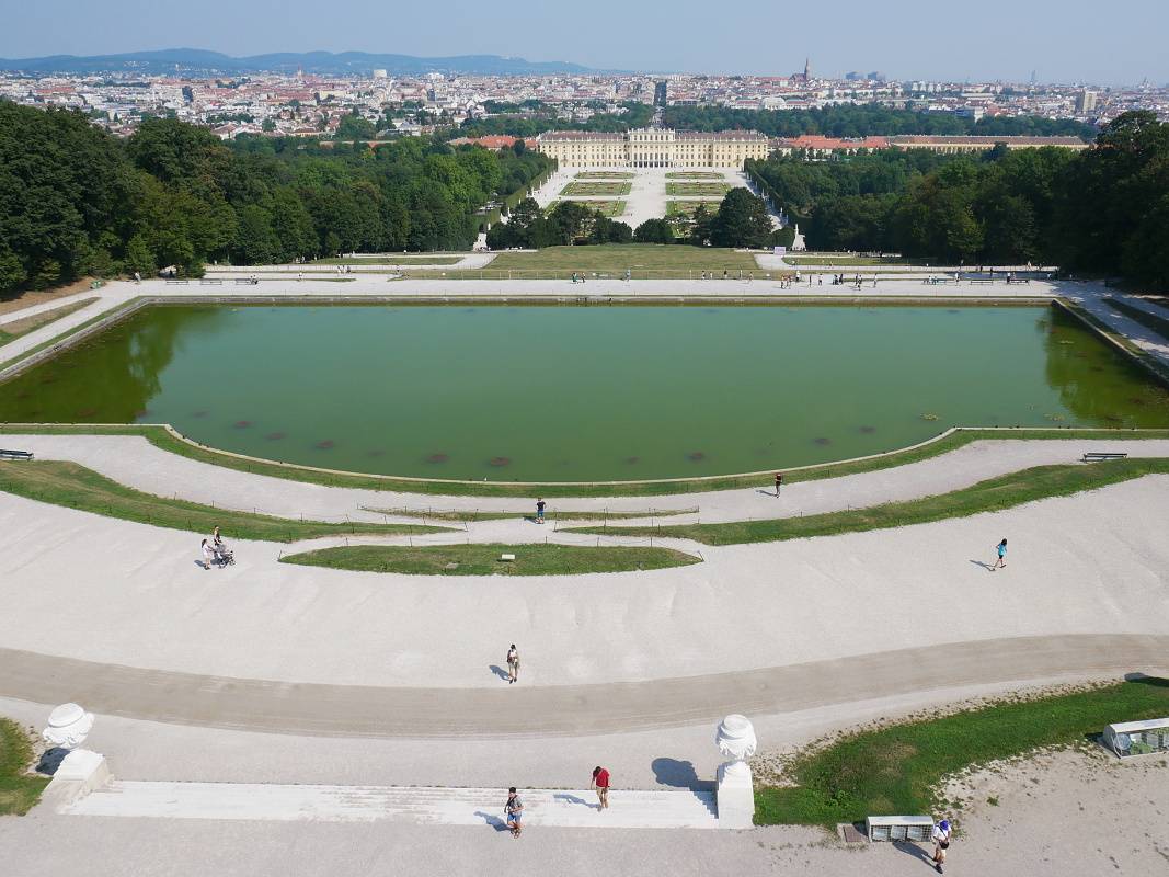 Výhľad na Viedeň z terasy Gloriette