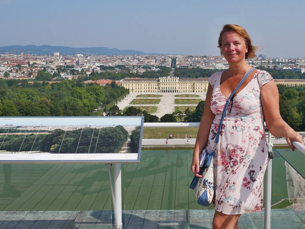 Výhľad na Viedeň z terasy Gloriette