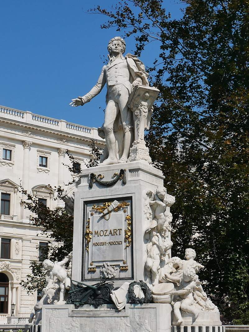 Burggarten, Mozartov pamätník z r. 1953