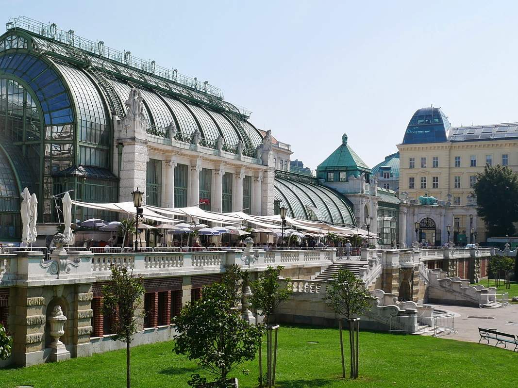 Burggarten, Schmetterlinghaus - Cisárska záhrada s motýľmi