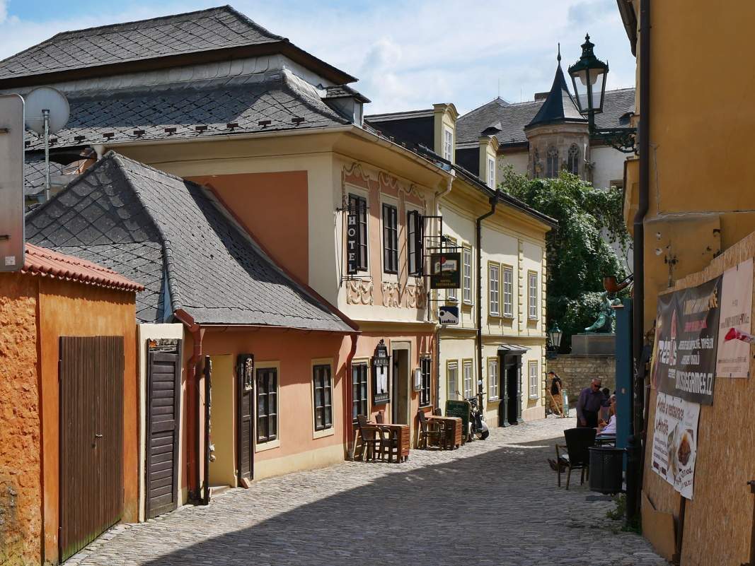 Kutná Hora - Barborská ulica k Chrámu sv. Barbory