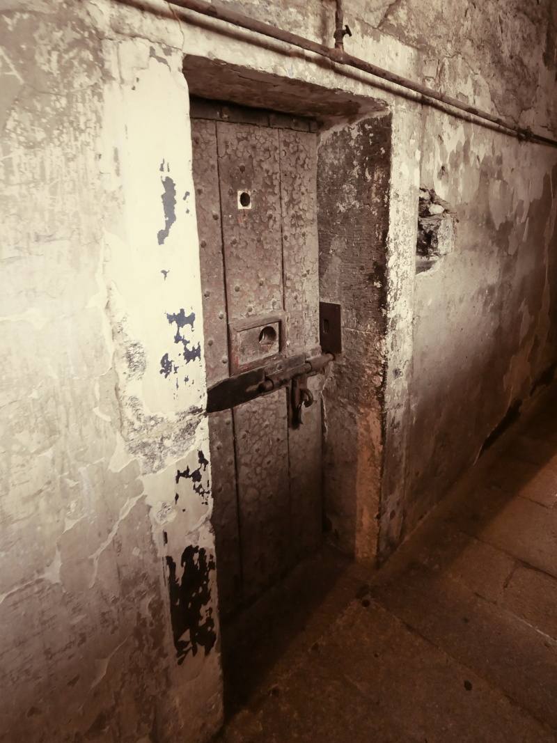 Kilmainham Gaol - staré krídlo, tadiaľ prechádzali väzni deportovaní do Austrálie