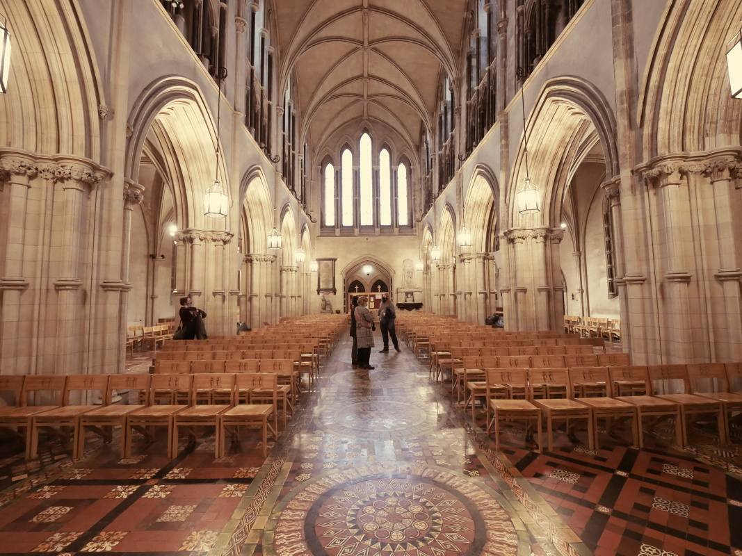 Christ Church Katedrála - pohľad od chóru dozadu