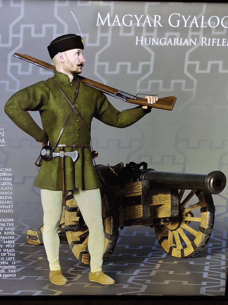 Egerský hrad - maďarský delostrelec