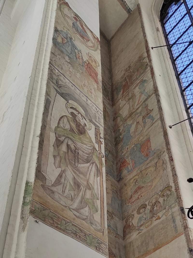 Mariánska Bazilika - detail zachovaných fresiek