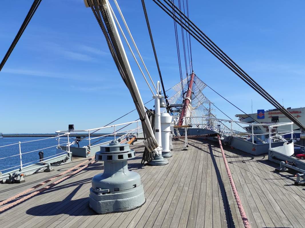 Gdynia - Dar Pomorza - na palube