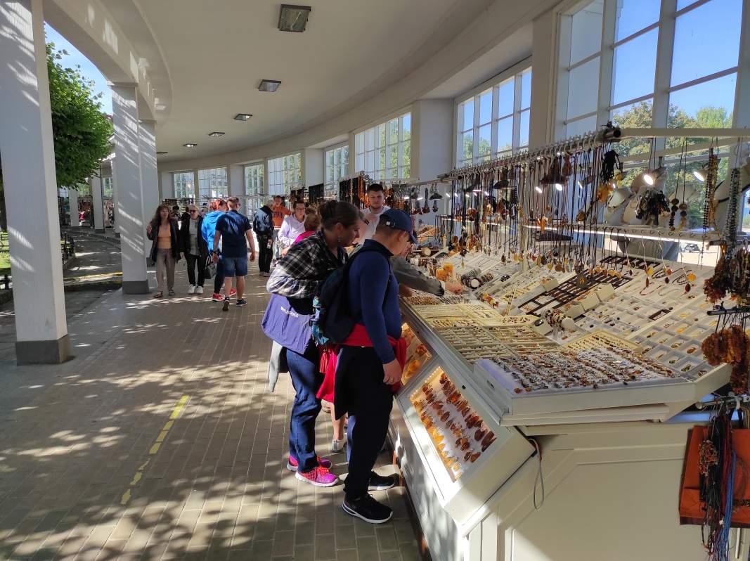 Sopot - obchodíky pred vstupom na mólo