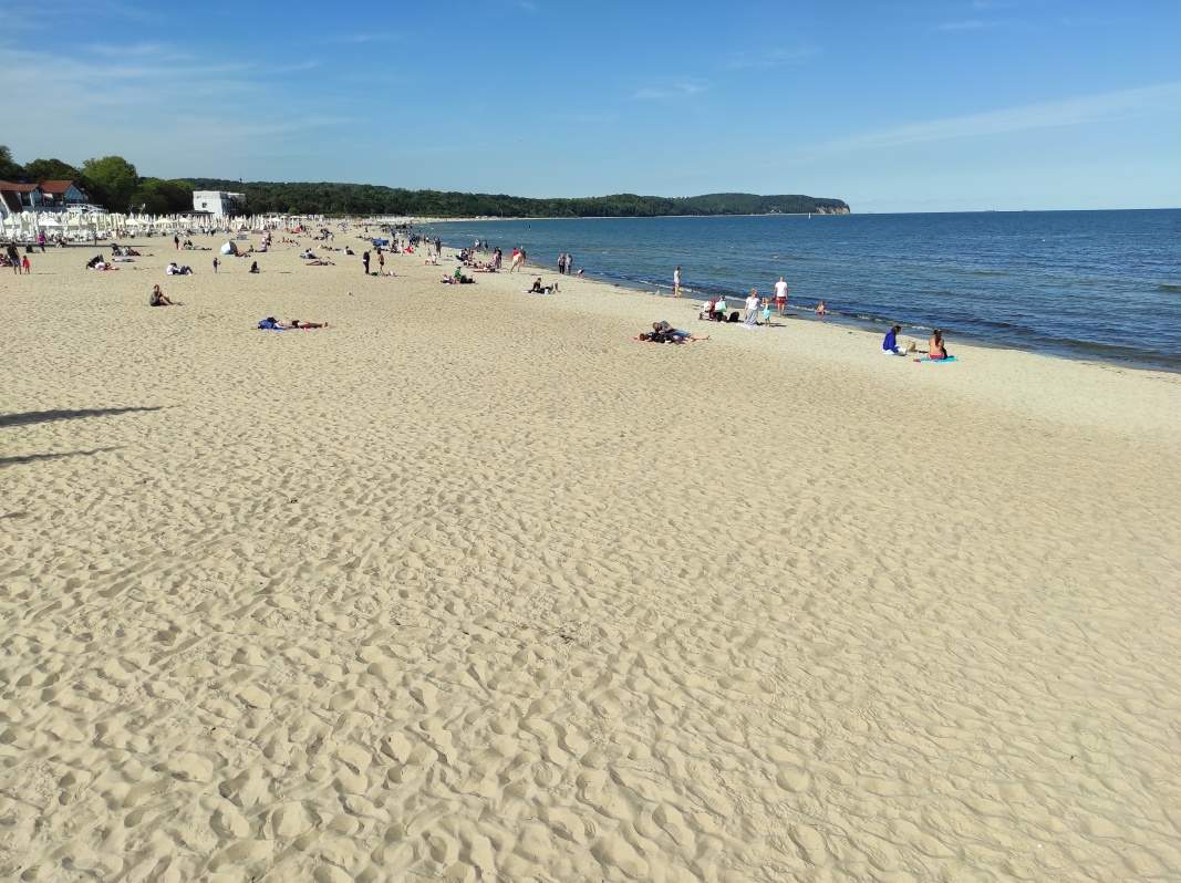 Sopot - mólo - pláž vľavo