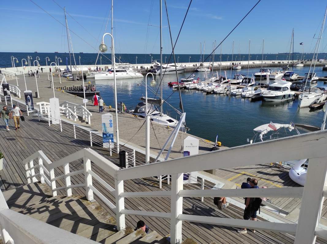 Sopot - mólo - prístav na konci móla