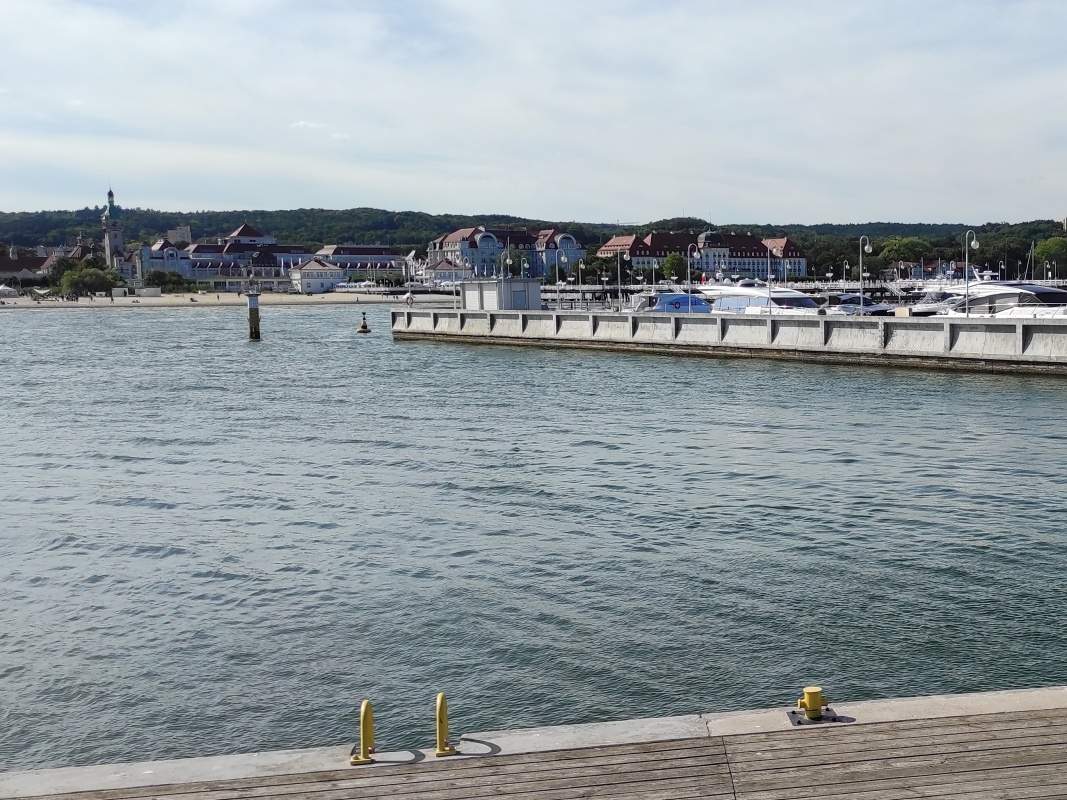 Sopot - výhľad z konca móla na Sopot