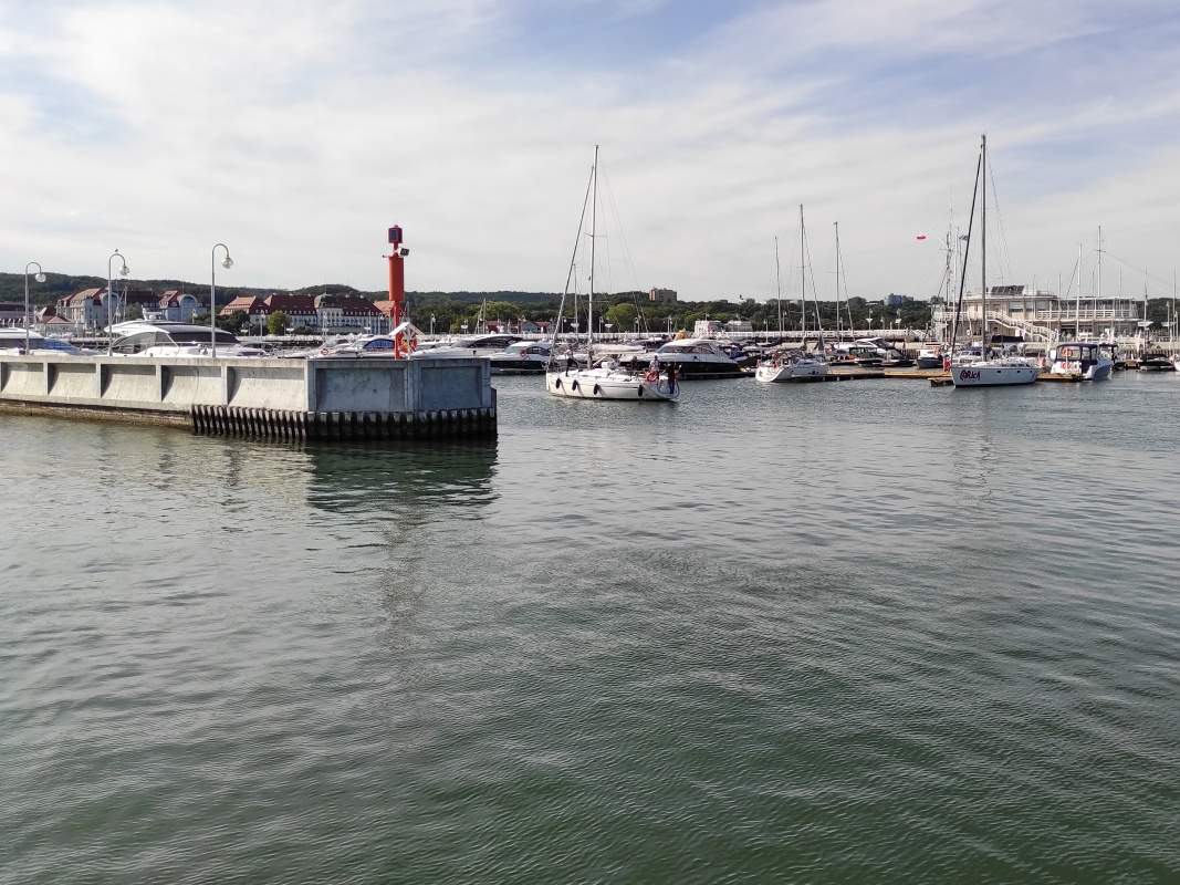 Sopot - mólo - prístav na konci móla