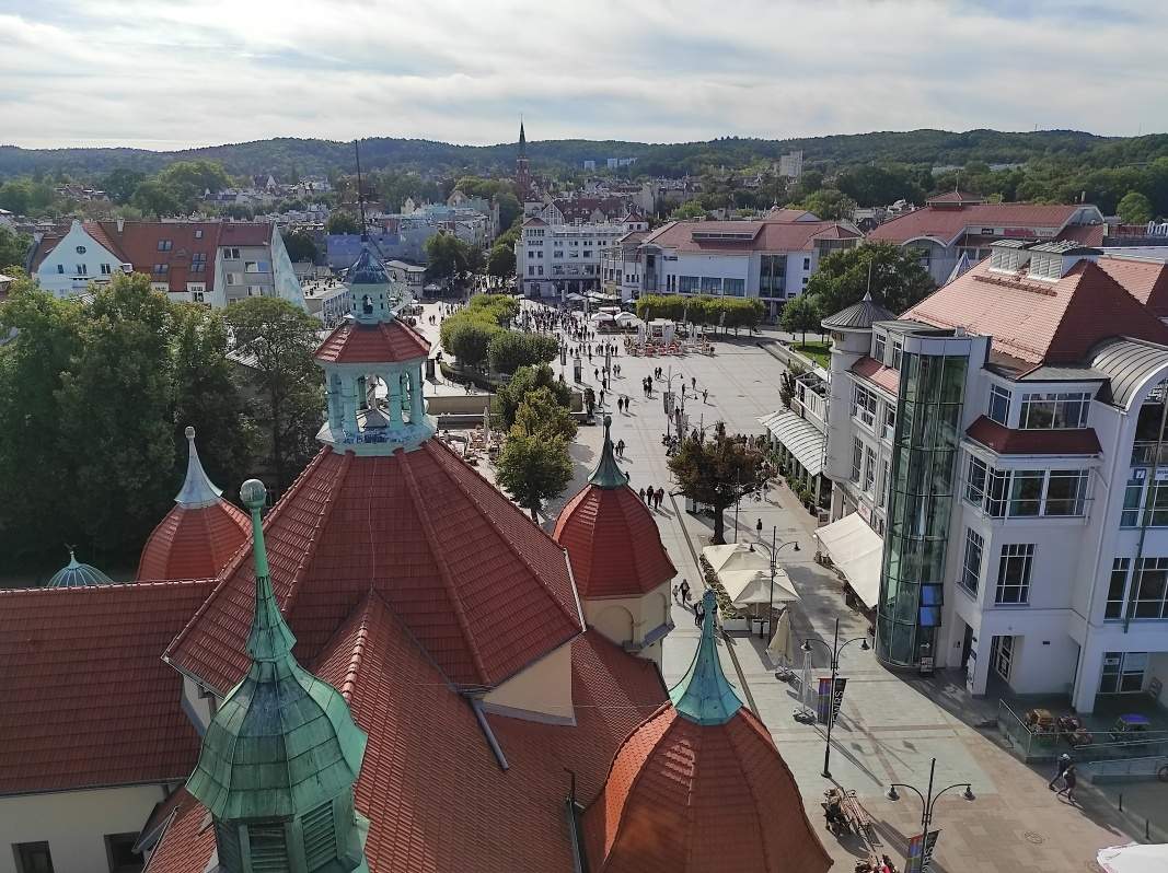Sopot - výhľad z majáka - Námestie priateľov Sopotu