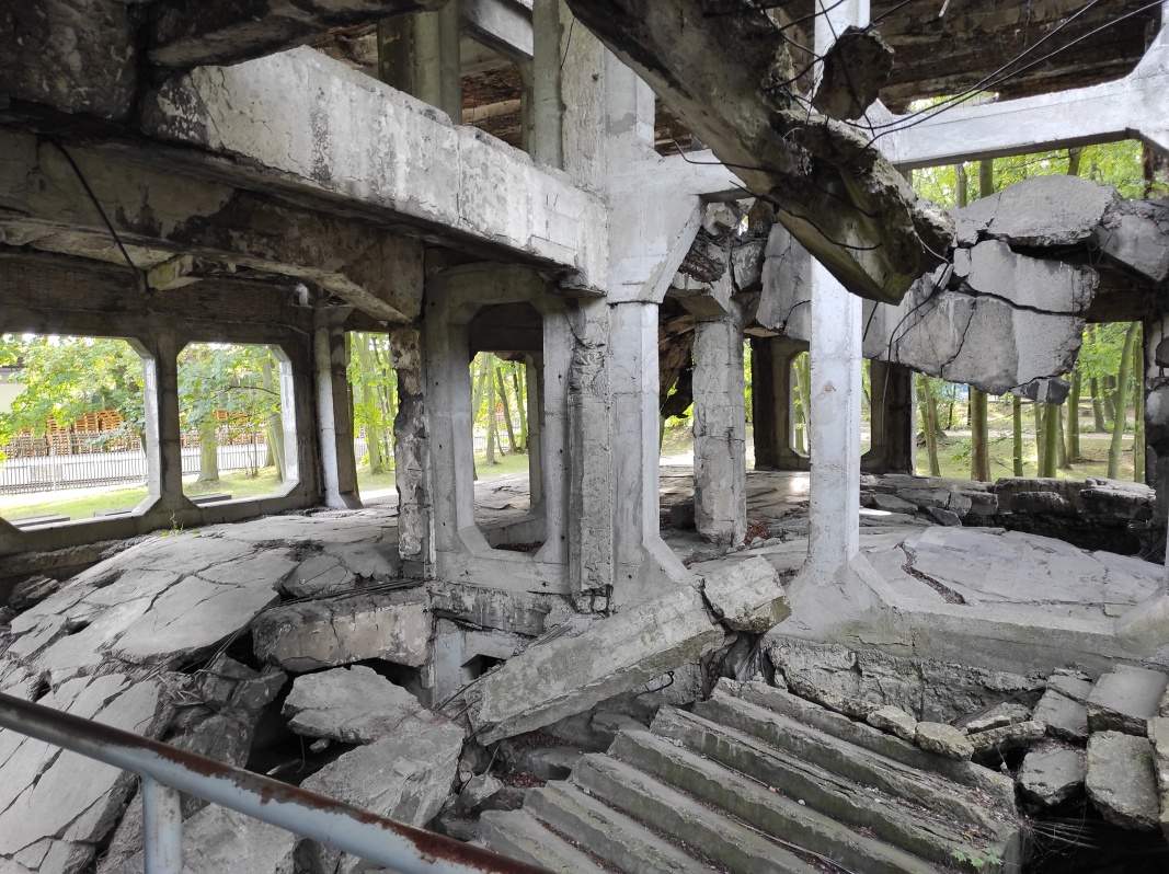 Westerplatte - ruiny kasární