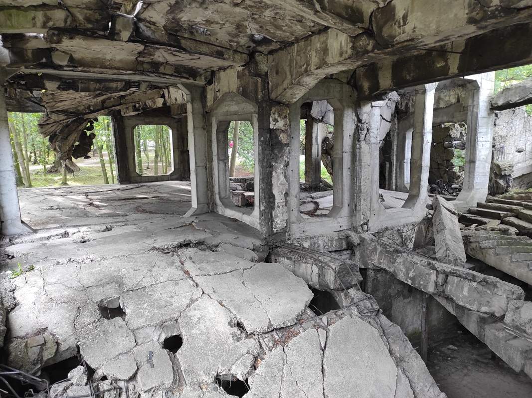 Westerplatte - ruiny kasární