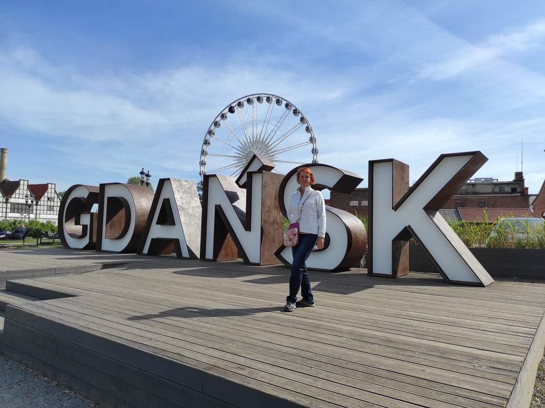 Nápis Gdaňsk