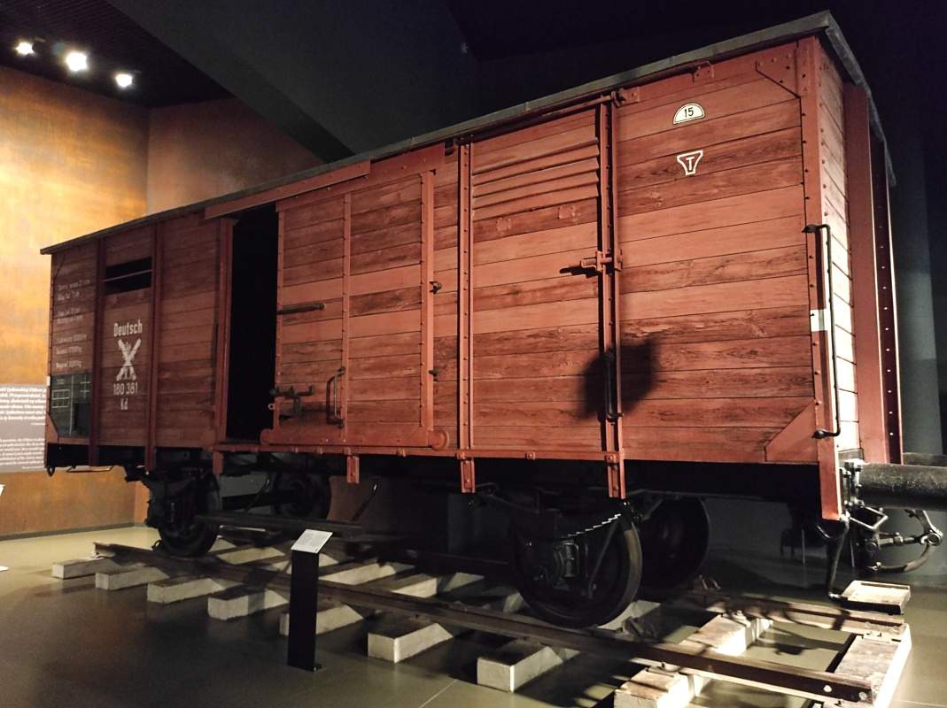 Múzeum II. sv. vojny - dobytčák na prepravu väzňov do koncentračných táborov