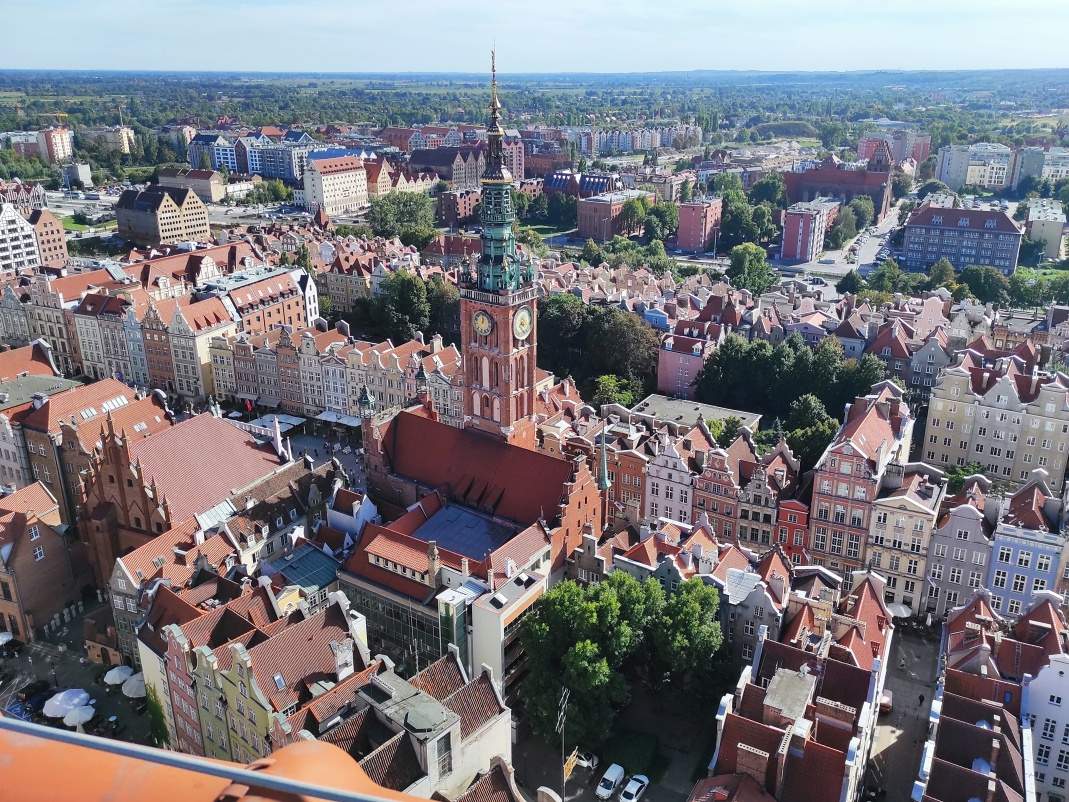 Veža Mariánskej baziliky - Dlugi Targ a Radnica