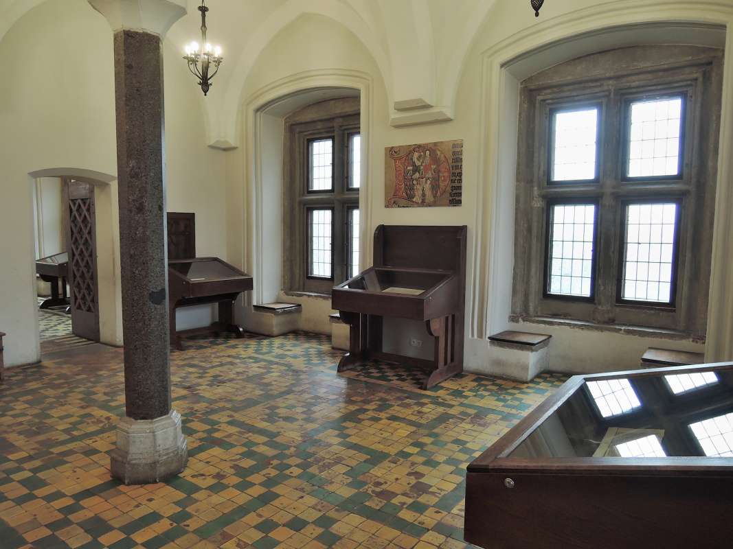 Stredný hrad - expozícia z archívu a kancelárie rádu a veľmajstra