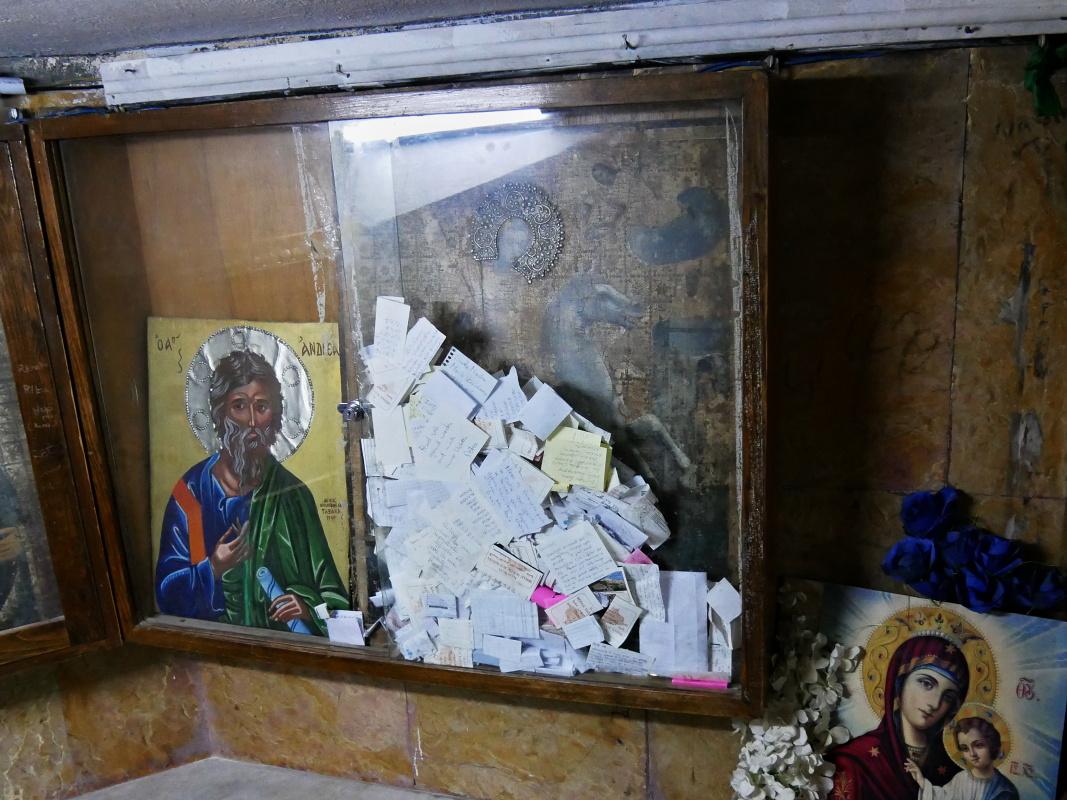 Madaba - grécky ortodoxný kostol sv. Juraja - podzemný svätostánok