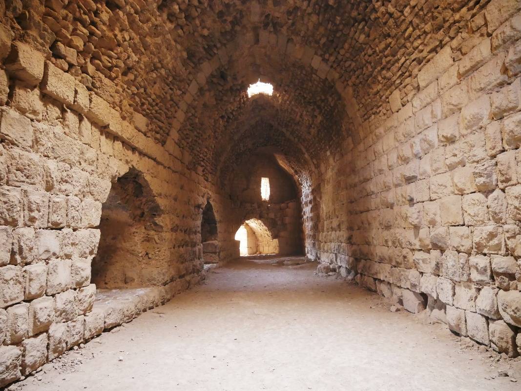 Hrad Karak - palác - veľká rytierska sála