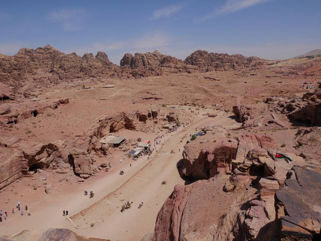 Petra - hlavné údolie a Kolonádová ulica