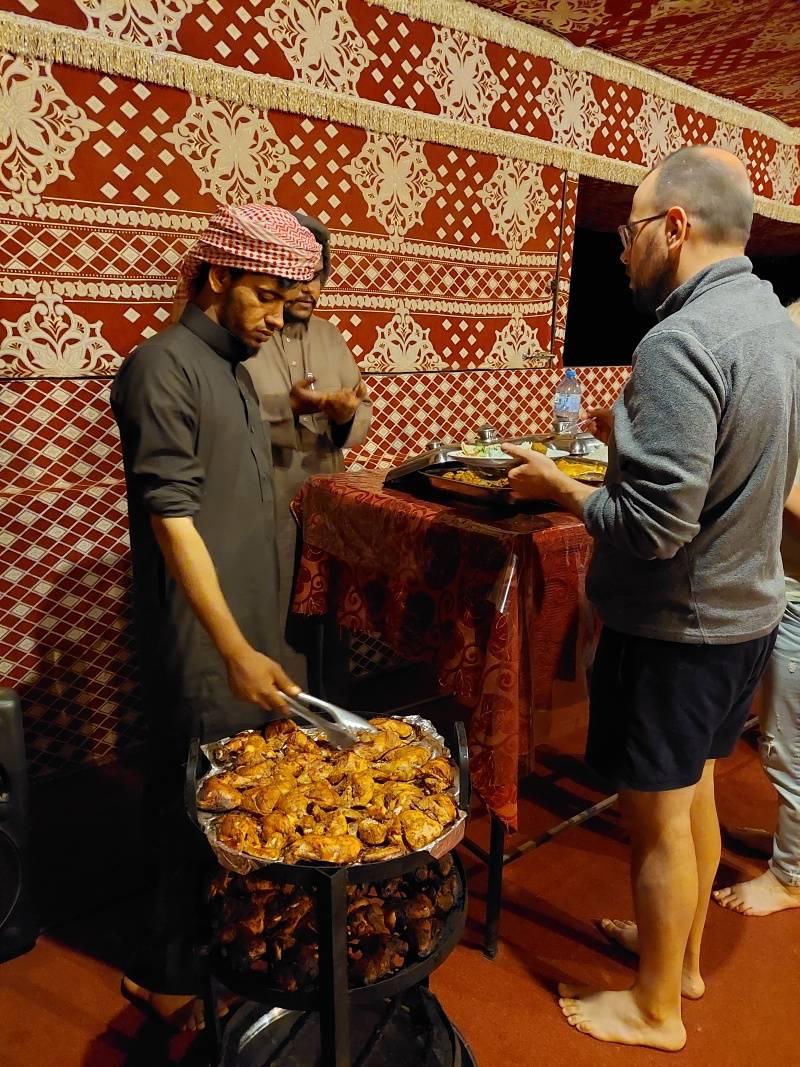 Wadi Rum Base Camp - večera