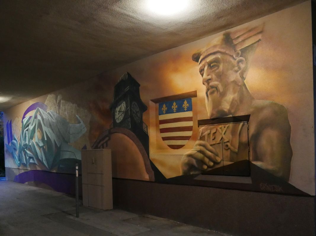 Vynovený podchod Komenského - Park Angelinum