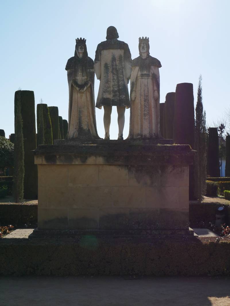 Kráľovské záhrady - Izabela, Ferdinand a Krištof Kolumbus