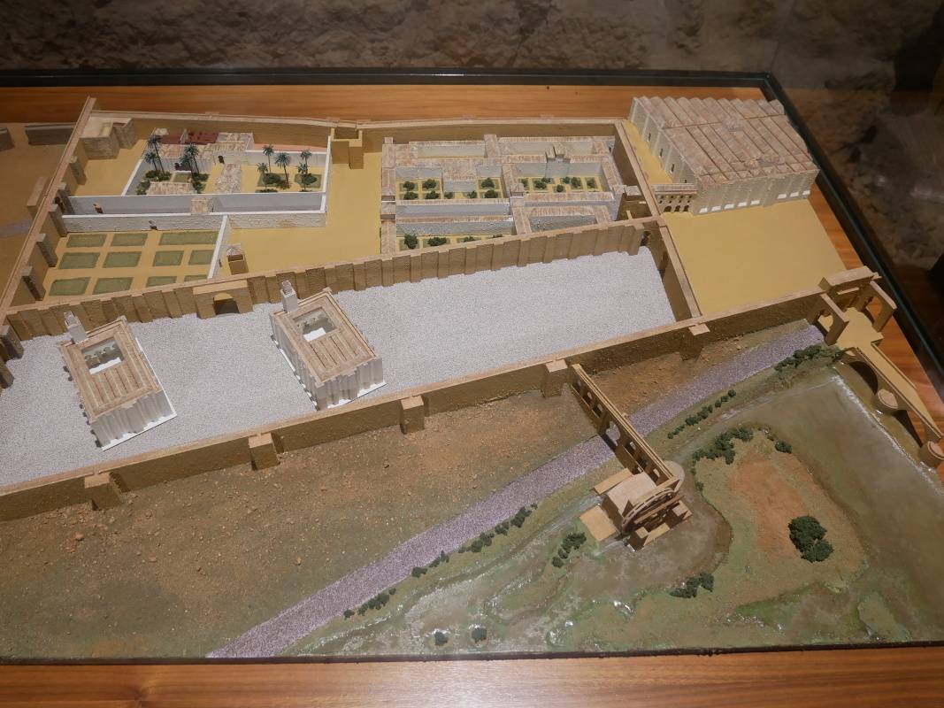 Maketa - Alcázar, mlyn, Mezquita a Rímsky most