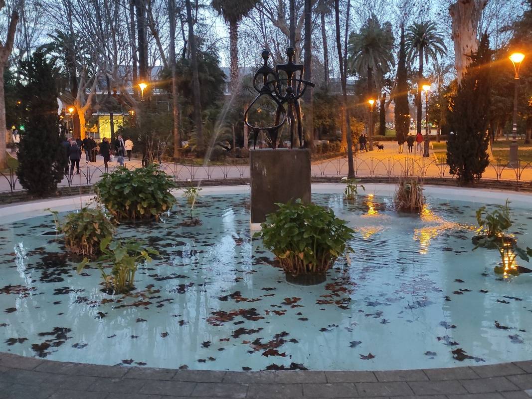 Fontána v Jardines de la Agricultura