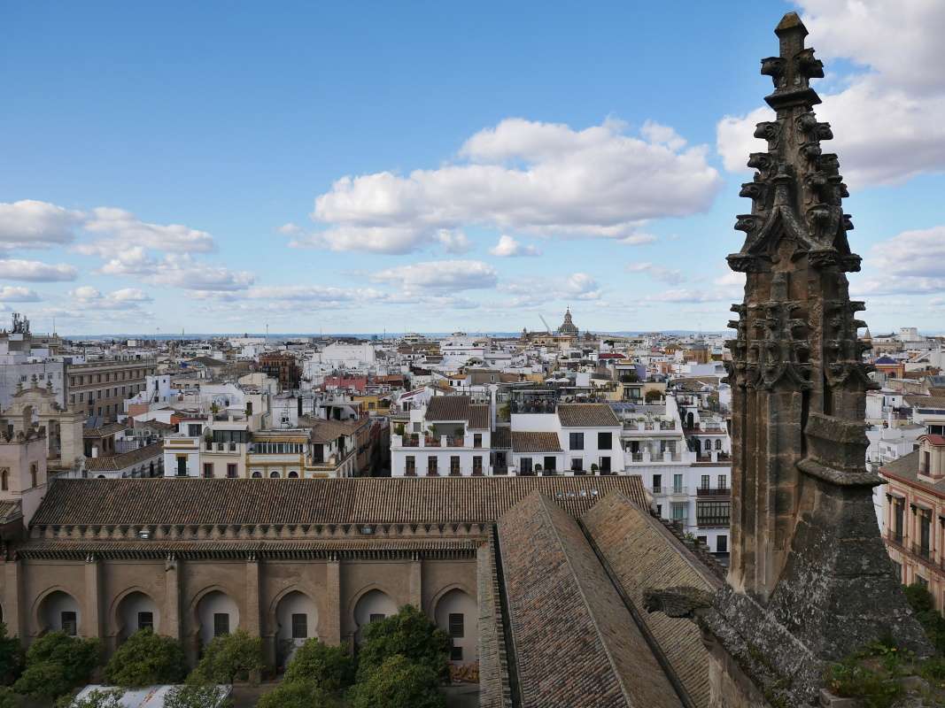 Výhľad na sever, niekde k Setas de Sevilla