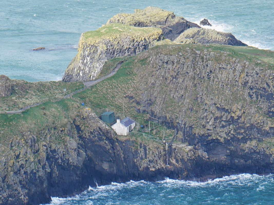 Portaneevy viewpoint - ostrovček za Carrick-a-Rede Rope Bridge