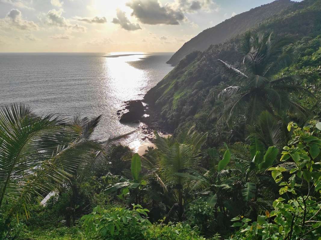 Kakolem beach - vyhliadka nad plážou
