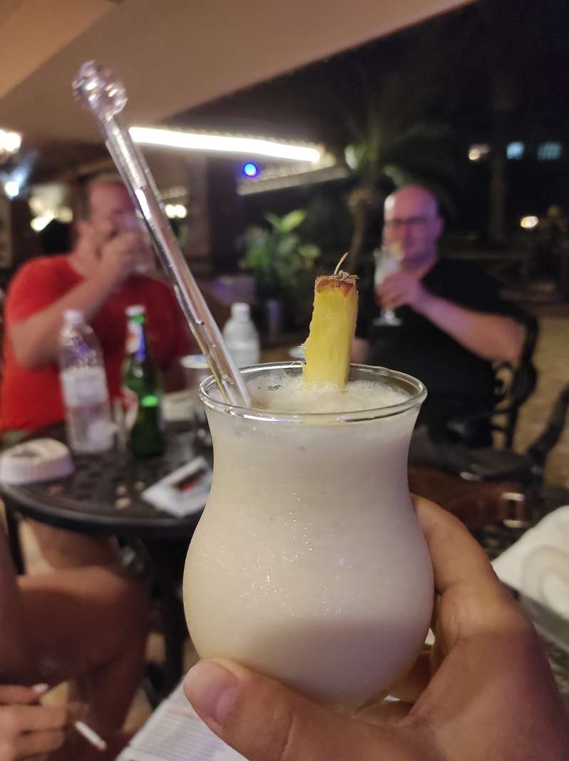 Večerná piňa colada