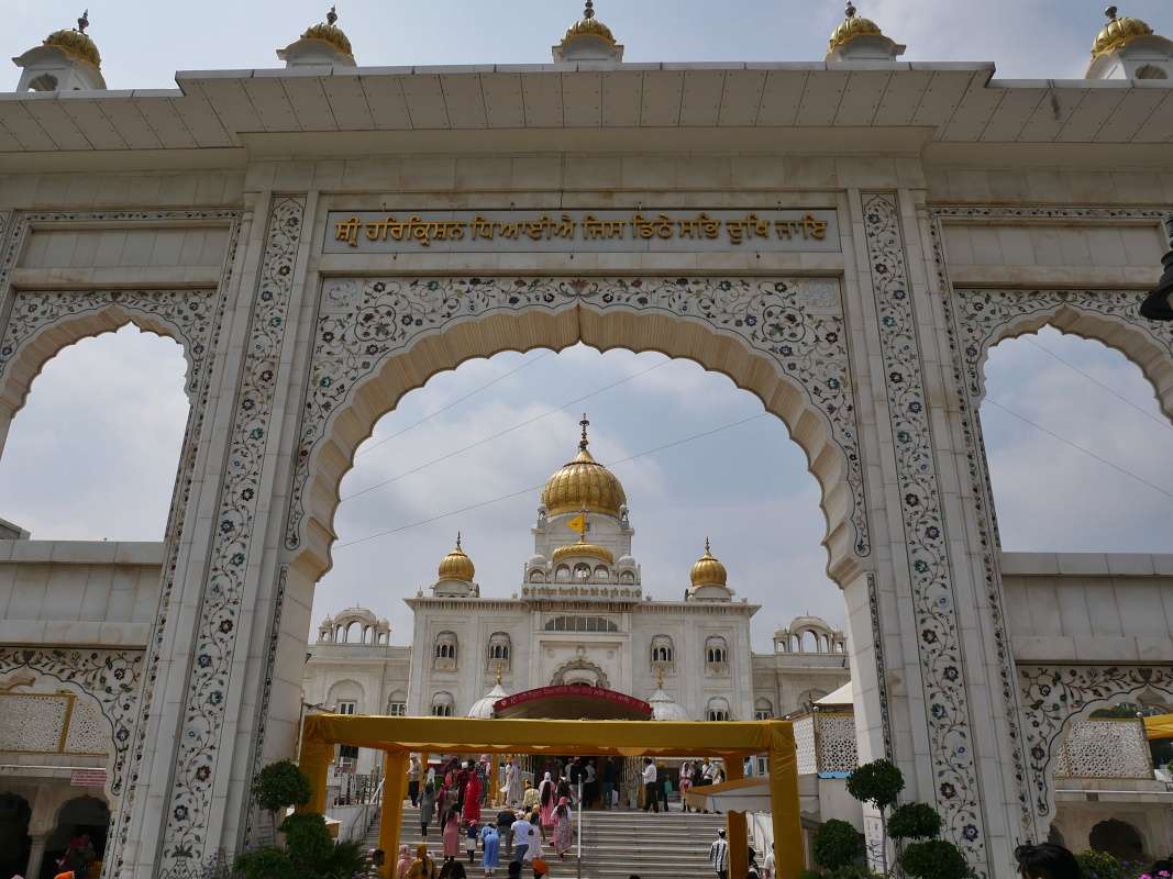 Sikhský chrám Grurdwara Bangla Sahib
