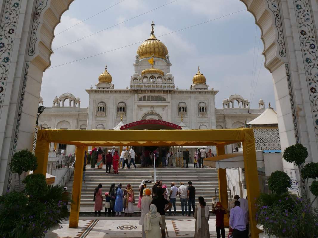 Sikhský chrám Grurdwara Bangla Sahib