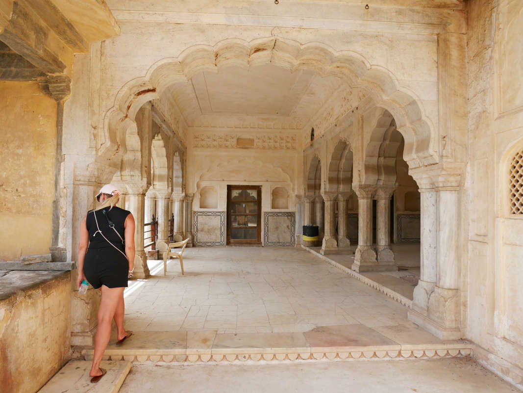 Amber Fort - Štvrté nádvorie Zenana - ženské priestory paláca Man Singh I.