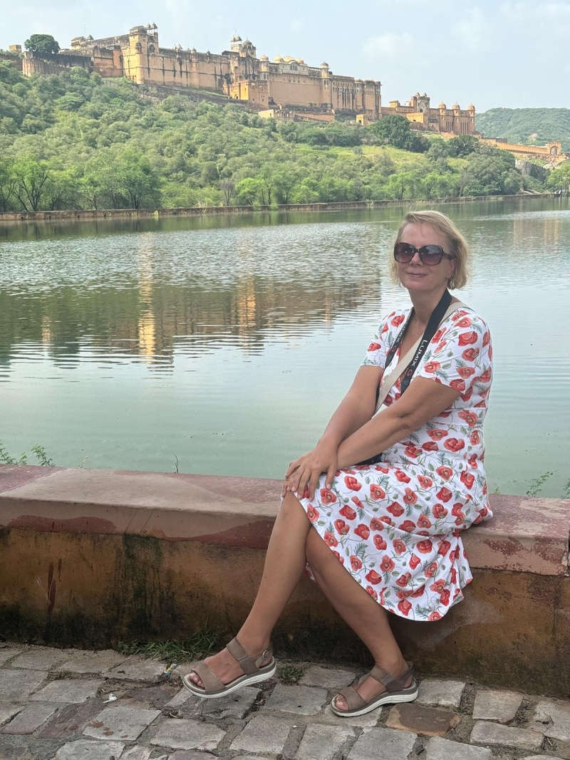 Amber Fort a jazero Maotha