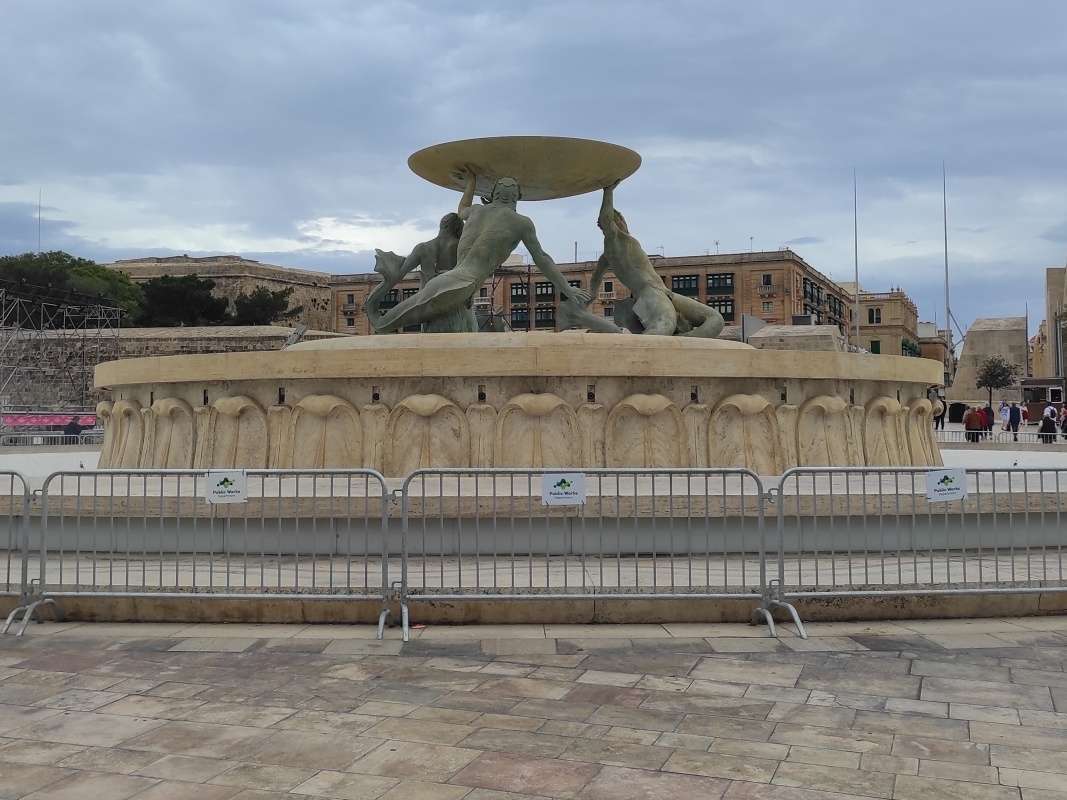 Valletta - Fontána Triton