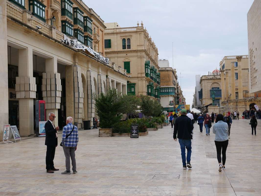 Valletta - vstup, ulica Republiky